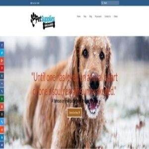  Tienda web de suministros para mascotas con envío directo completamente surtido.  "300 hits al día"
