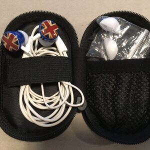 Union Flag Gear4 In Ear Phones Buds, 3.5 Audio Jack en Zip Klipsch Case FUNCIONANDO

