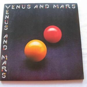 WINGS Venus And Mars UK LP 1975 Capitol PCTC 254 con carteles, 2 pegatinas, interior
