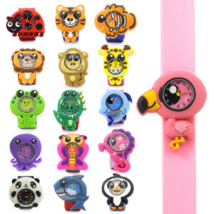 Wacky Watches Niños con forma de animal Slap Snap on Band Pop Personajes infantiles
