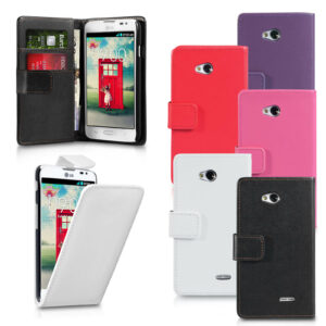 Yousave Accesorios PU Funda con tapa de cuero con tapa en folio para teléfono para LG L90

