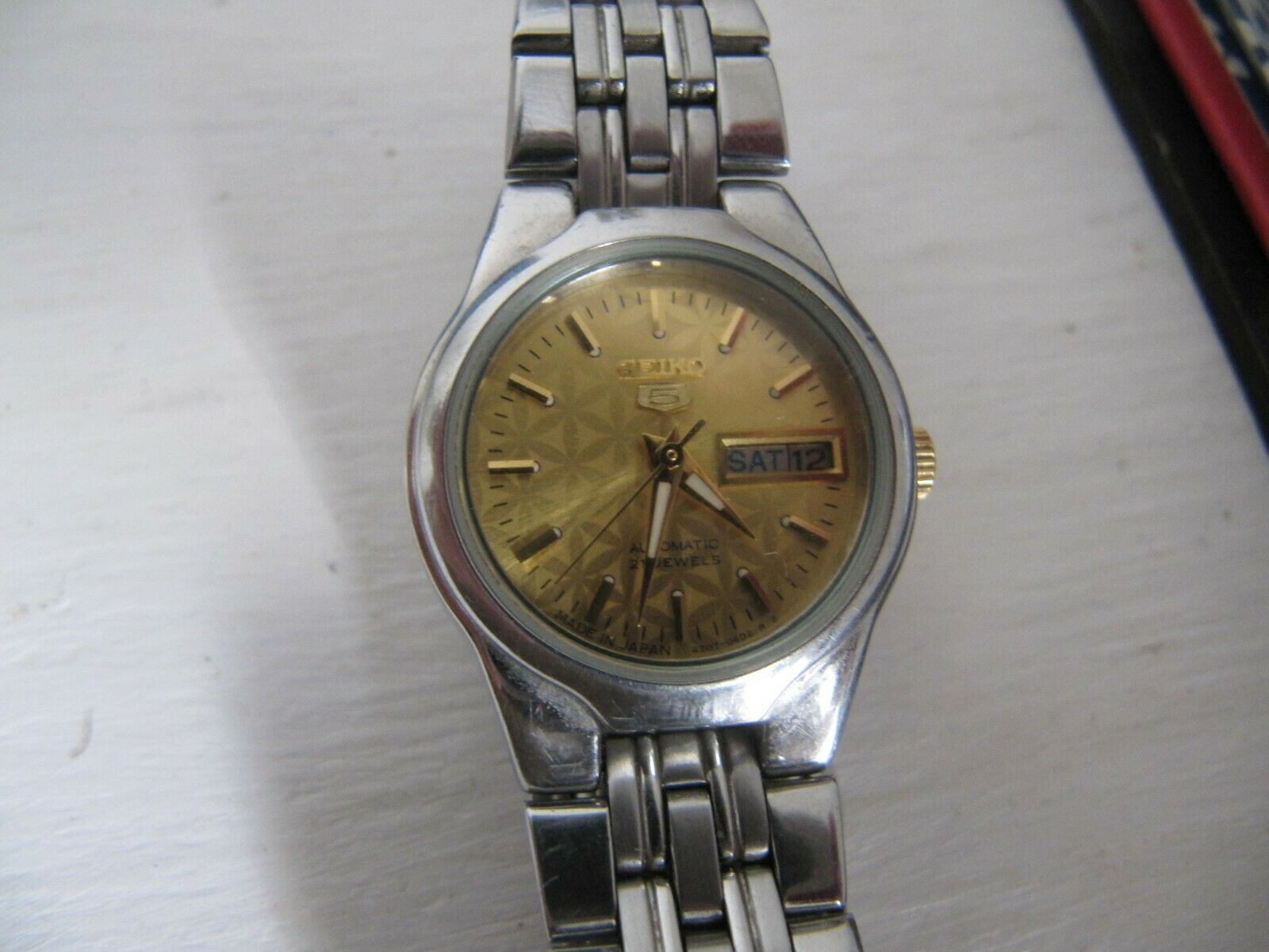 Reloj Seiko 5 automático 21 joyas 4207-01P0 para mujer - Surfavenuemall.es
